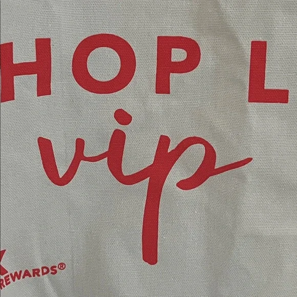 Large Canvas Tote Bag Shop Like A VIP NWOT - Picture 4 of 11